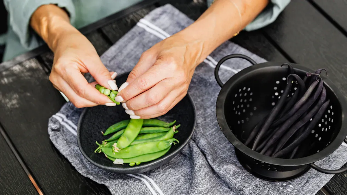 Preparing Peas