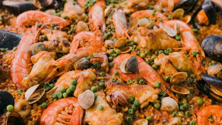 Paella: Traditional Valencia Seafood & Chicken Recipe