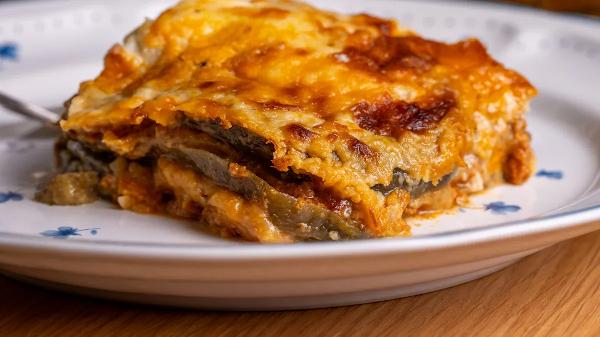 Serving Moussaka