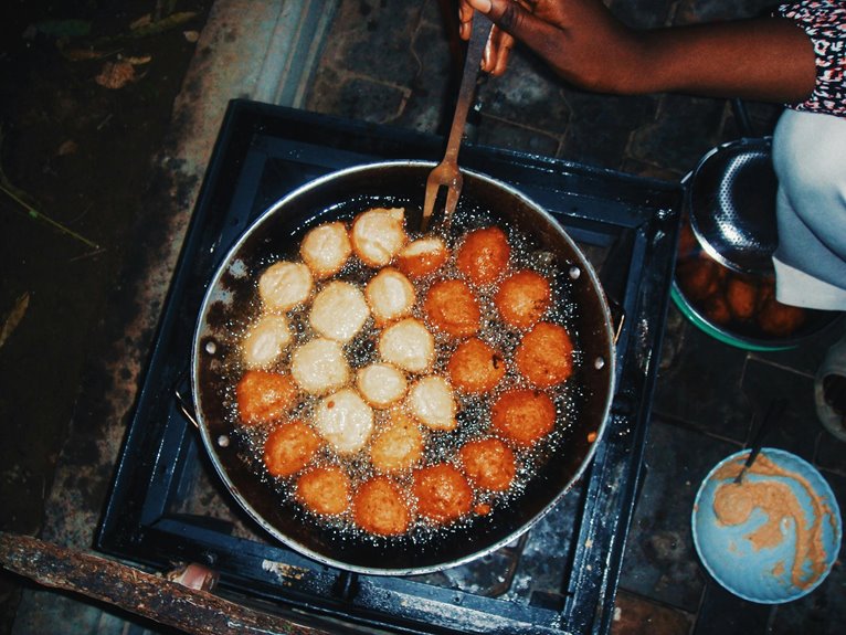 frying canned beans crispy